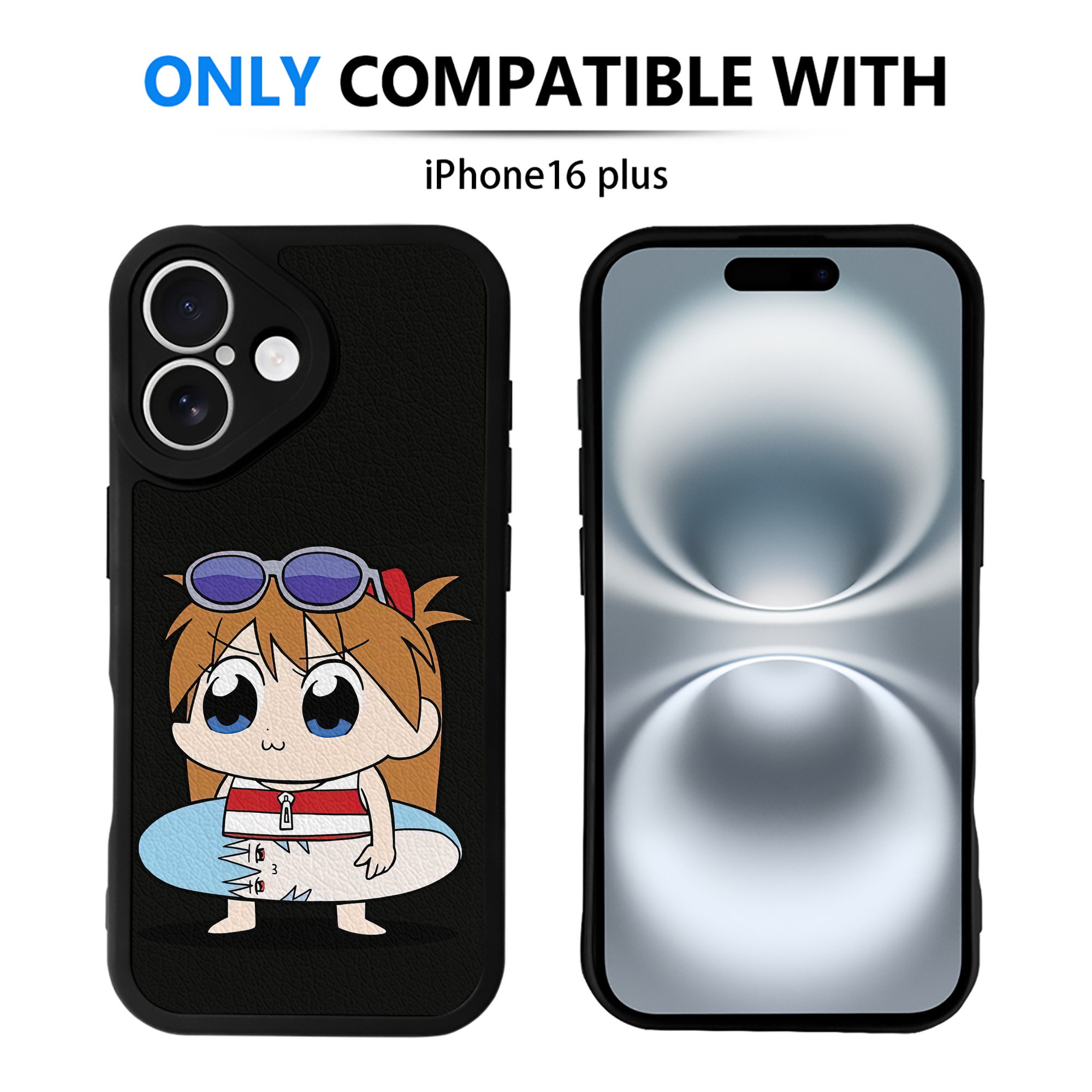 （画像用） EVA 新世紀エヴァンゲリオン 【iPhone 16シリーズ対応】シリコンスマホケース（レザー調） 材質：シリコン